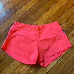 Oiselle Running Shorts Bright Pink Sz 4 Women’s